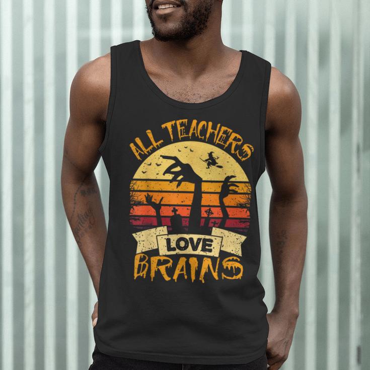 Teacher Shirt All Teachers Love Brains Halloween Men Women Men Tank Top, novelty gifts, funny gifts Teacher Shirt All Teachers Love Brains Halloween Men Women Men Tank Top, novelty gifts, funny gifts