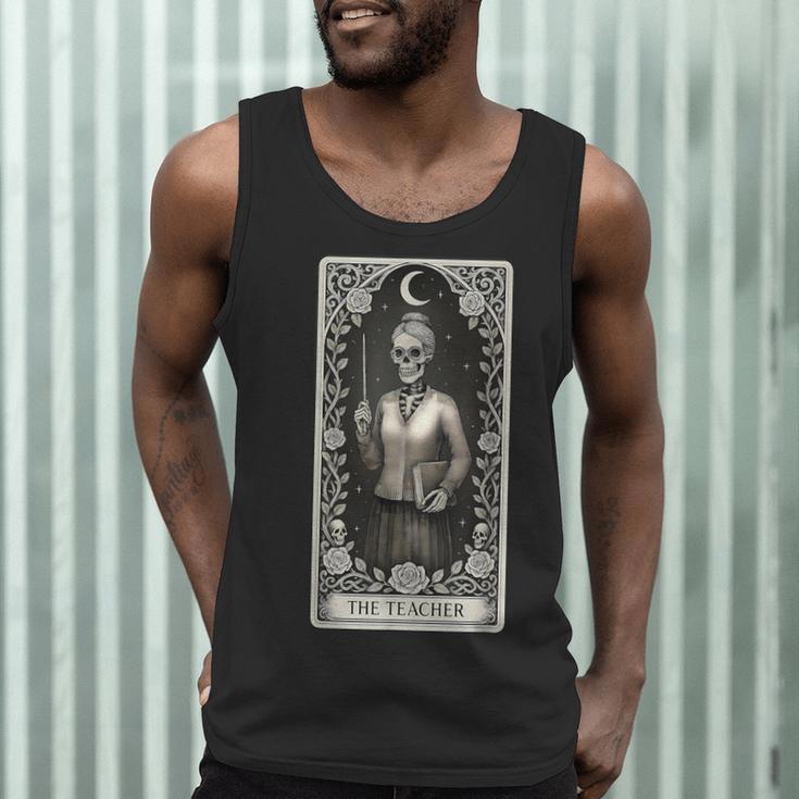 The Teacher Skeleton Tarot Card Men Tank Top, novelty gifts, funny gifts The Teacher Skeleton Tarot Card Men Tank Top, novelty gifts, funny gifts