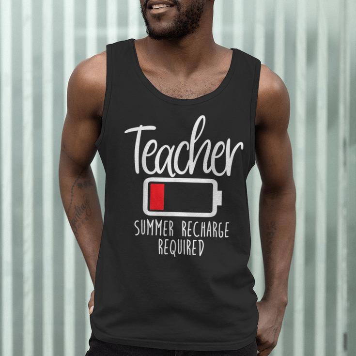 Teacher Summer Recharge Required Last Day School Women Men Tank Top, novelty gifts, funny gifts Teacher Summer Recharge Required Last Day School Women Men Tank Top, novelty gifts, funny gifts