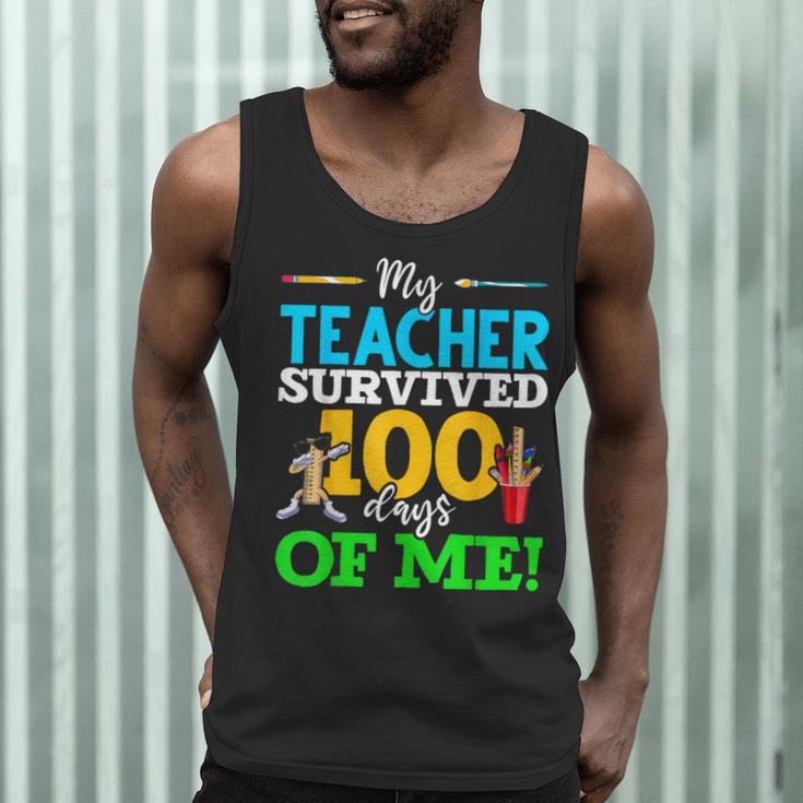 My Teacher Survived 100 Days Of Me Dab 100 Days Of School For Men Women Kids Men Tank Top, novelty gifts, funny gifts My Teacher Survived 100 Days Of Me Dab 100 Days Of School For Men Women Kids Men Tank Top, novelty gifts, funny gifts