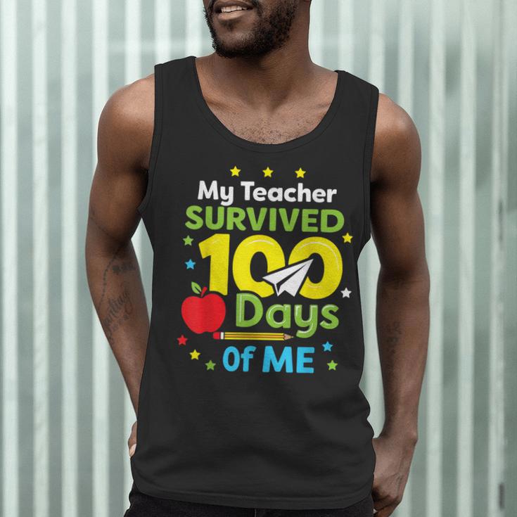 My Teacher Survived 100 Days Of Me Men Tank Top, novelty gifts, funny gifts