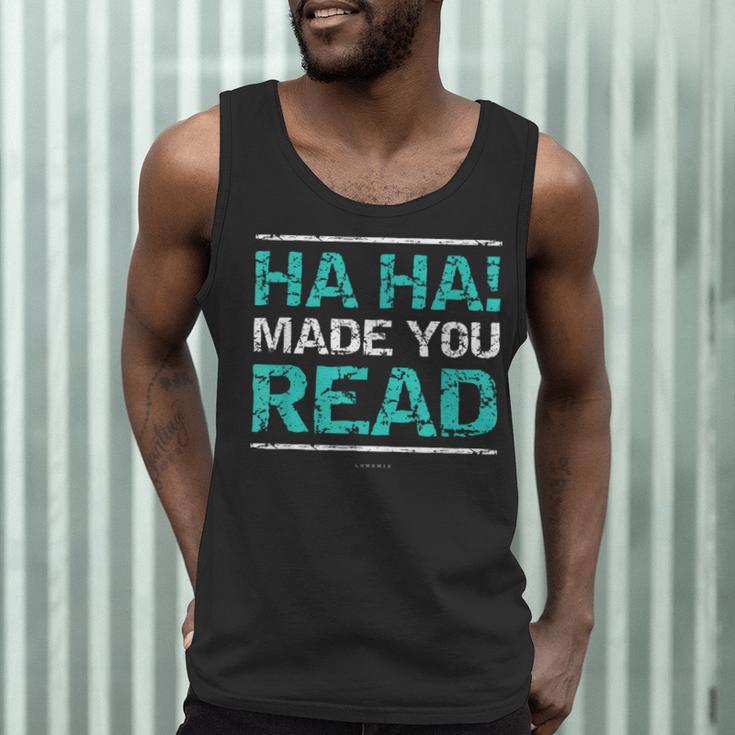 Teacher T Shirts Ha Ha Made You Read Shirt Men Tank Top, novelty gifts, funny gifts Teacher T Shirts Ha Ha Made You Read Shirt Men Tank Top, novelty gifts, funny gifts