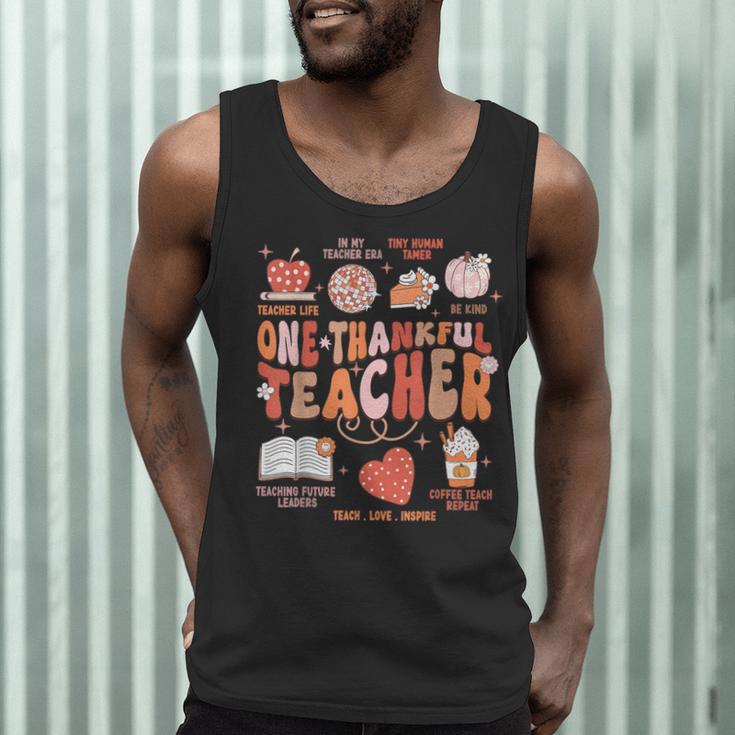 Teacher Thanksgiving Shirt Women One Thankful Teacher Fall Men Tank Top, novelty gifts, funny gifts Teacher Thanksgiving Shirt Women One Thankful Teacher Fall Men Tank Top, novelty gifts, funny gifts