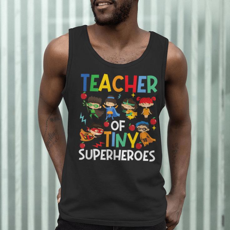 Teacher Of Tiny Superheroes Teach 100th Day Of School Men Women Girls Kids Men Tank Top, novelty gifts, funny gifts