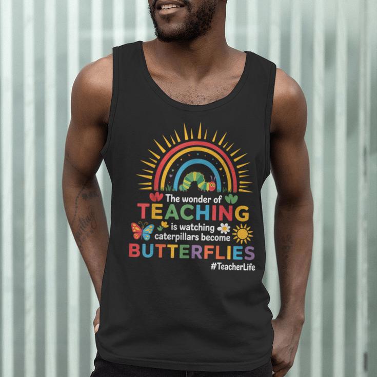 Teacher The Wonder Of Teaching Is Watching Caterpillar Men Tank Top, novelty gifts, funny gifts