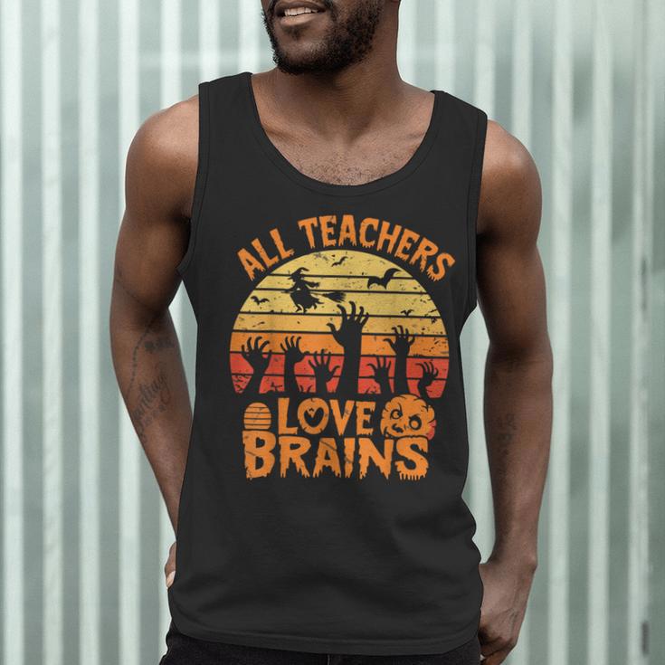 All Teachers Love Brains Teachers Halloween Teacher Men Tank Top, novelty gifts, funny gifts All Teachers Love Brains Teachers Halloween Teacher Men Tank Top, novelty gifts, funny gifts