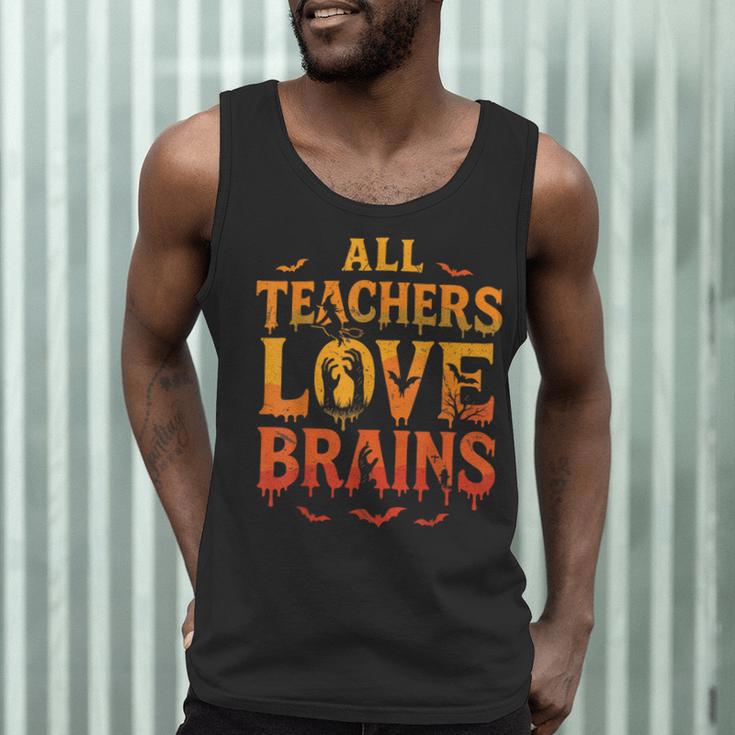 All Teachers Love Brains Shirt Halloween Teacher Men Tank Top, novelty gifts, funny gifts All Teachers Love Brains Shirt Halloween Teacher Men Tank Top, novelty gifts, funny gifts
