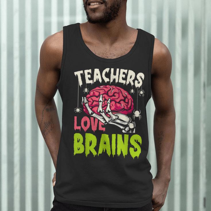 Teachers Love Brains Skeleton Halloween Teacher Funny Men Tank Top, novelty gifts, funny gifts Teachers Love Brains Skeleton Halloween Teacher Funny Men Tank Top, novelty gifts, funny gifts
