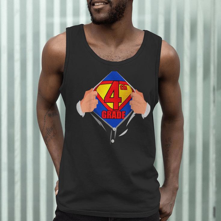 Teachers Are Superheroes 4th Grade Super Teacher Staff Men Women Men Tank Top, novelty gifts, funny gifts