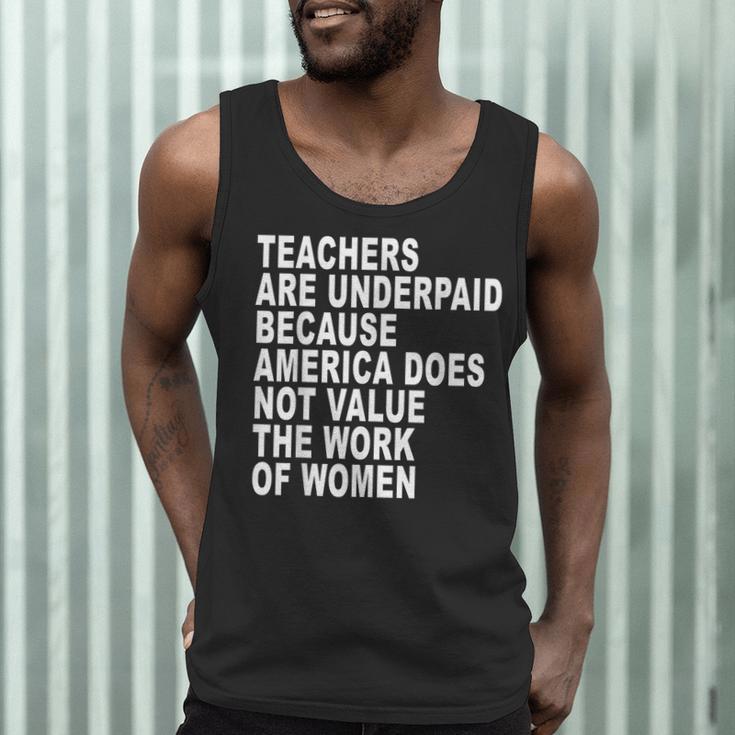 Teachers Are Underpaid Because America Does Not Value Men Women Men Tank Top, novelty gifts, funny gifts Teachers Are Underpaid Because America Does Not Value Men Women Men Tank Top, novelty gifts, funny gifts