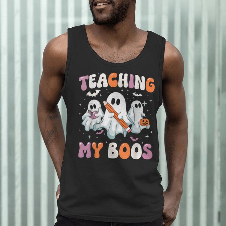 Teaching My Boos Teacher Cute Ghost Teacher Halloween Men Tank Top, novelty gifts, funny gifts Teaching My Boos Teacher Cute Ghost Teacher Halloween Men Tank Top, novelty gifts, funny gifts