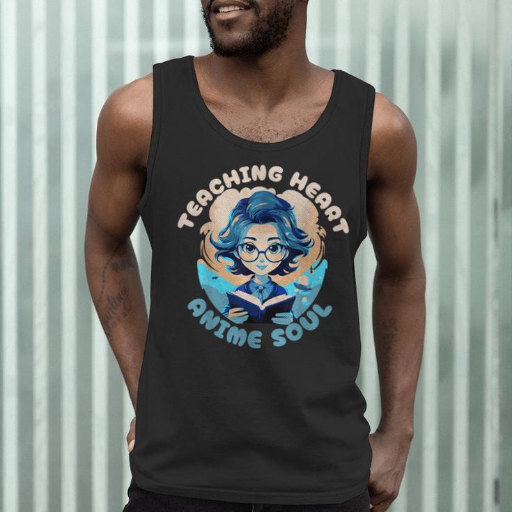 Teaching Heart Anime Soul Teacher Otaku Manga Men Tank Top, novelty gifts, funny gifts Teaching Heart Anime Soul Teacher Otaku Manga Men Tank Top, novelty gifts, funny gifts