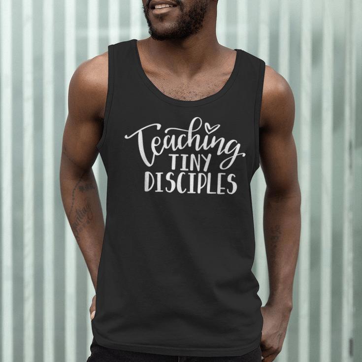 Teaching Tiny Disciples Christian Teacher Men Tank Top, novelty gifts, funny gifts Teaching Tiny Disciples Christian Teacher Men Tank Top, novelty gifts, funny gifts