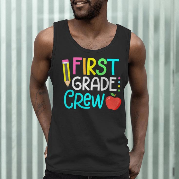 Team 1st Grade Crew Back To School 1st Grade Teacher Kids Men Tank Top, novelty gifts, funny gifts