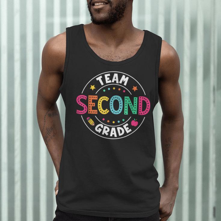 Team Second Grade Teacher Back To School 2nd Grade Squad Men Tank Top, novelty gifts, funny gifts