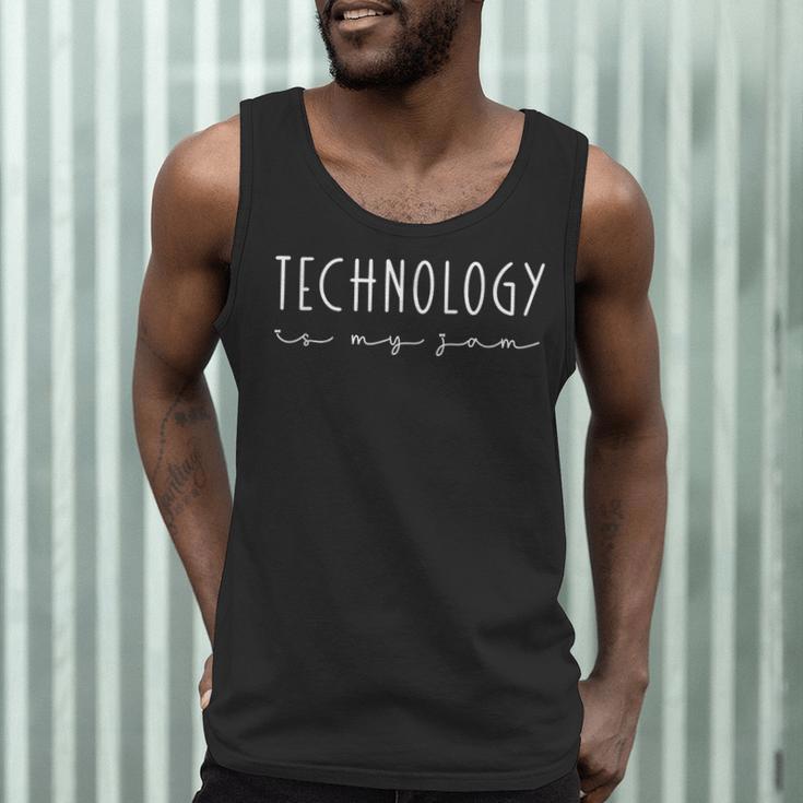 Technology Is My Jam Team Technology Teacher Squad Men Tank Top, novelty gifts, funny gifts Technology Is My Jam Team Technology Teacher Squad Men Tank Top, novelty gifts, funny gifts