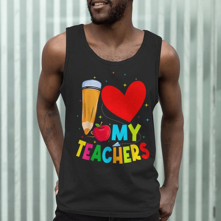 Teens Graduation I Heart My Teachers I Love My Teachers Men Tank Top, novelty gifts, funny gifts