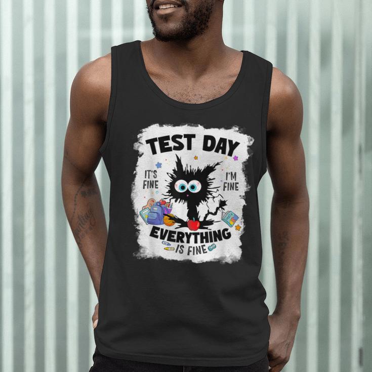 Test Day Stressed Cat Teacher Student Kids Testing Day Men Tank Top, novelty gifts, funny gifts Test Day Stressed Cat Teacher Student Kids Testing Day Men Tank Top, novelty gifts, funny gifts