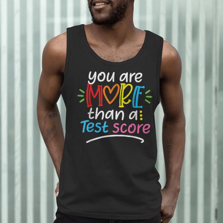 Test Day Teacher Shirt You Are More Than a Test Score Women Men Tank Top, novelty gifts, funny gifts