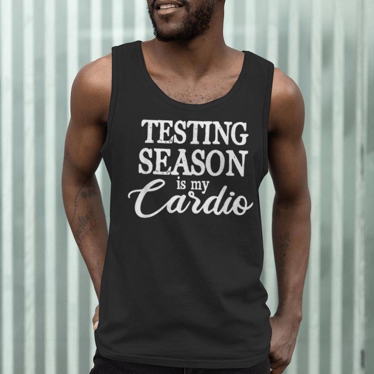 Testing Season Is My Cardio Teacher Test Day Men Tank Top, novelty gifts, funny gifts Testing Season Is My Cardio Teacher Test Day Men Tank Top, novelty gifts, funny gifts