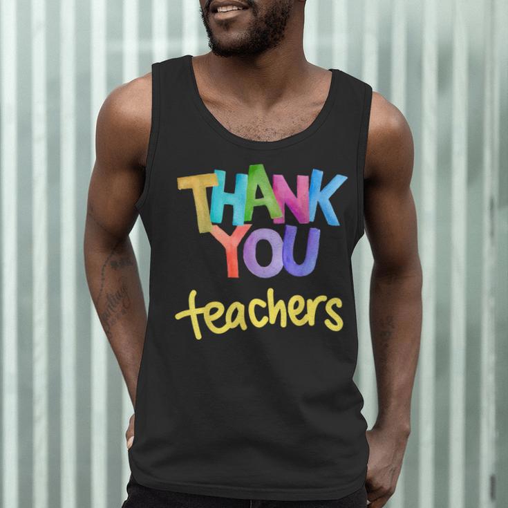 Thank You Teacher Appreciation Graduation Men Women Girls Kids Men Tank Top, novelty gifts, funny gifts