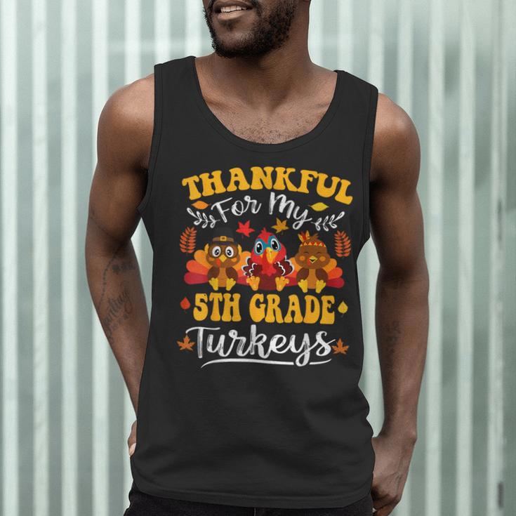 Thankful For My 5th Grade Turkeys Thanksgiving Teacher Fall Men Tank Top, novelty gifts, funny gifts Thankful For My 5th Grade Turkeys Thanksgiving Teacher Fall Men Tank Top, novelty gifts, funny gifts
