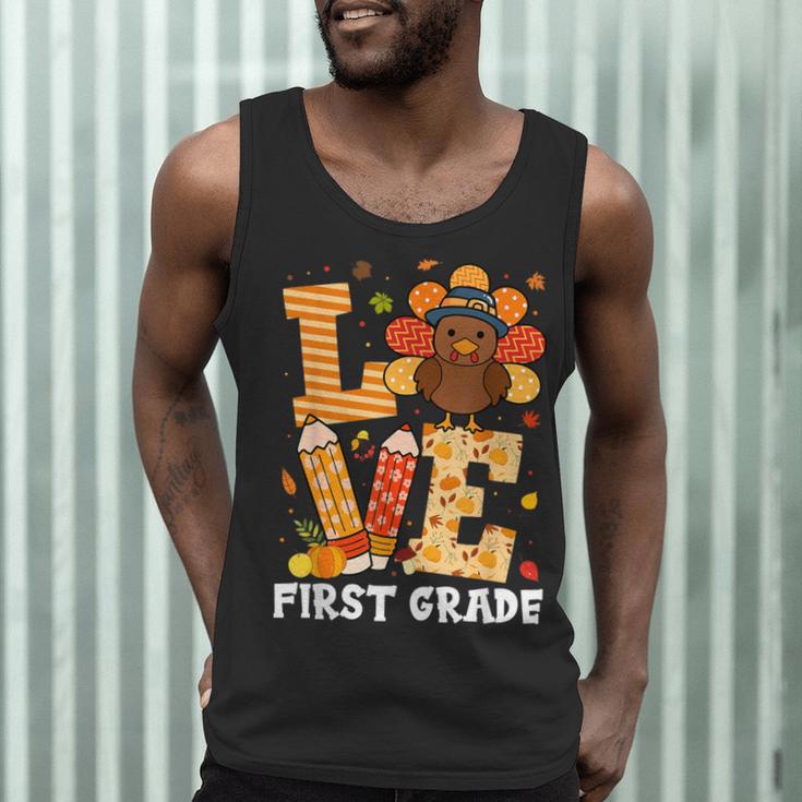 Thanksgiving Love First Grade Teacher Turkey Autumn Fall For Men Women Girls Kids Men Tank Top, novelty gifts, funny gifts Thanksgiving Love First Grade Teacher Turkey Autumn Fall For Men Women Girls Kids Men Tank Top, novelty gifts, funny gifts