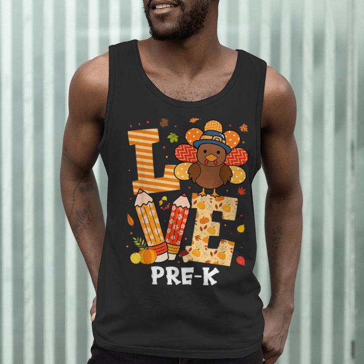 Thanksgiving Love Pre-K Teacher Turkey Autumn Fall For Men Women Girls Kids Men Tank Top, novelty gifts, funny gifts Thanksgiving Love Pre-K Teacher Turkey Autumn Fall For Men Women Girls Kids Men Tank Top, novelty gifts, funny gifts