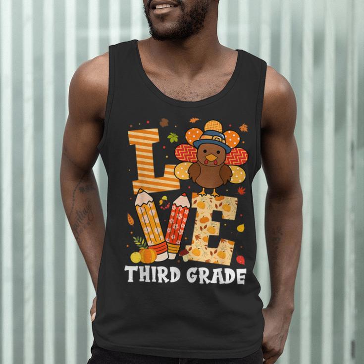 Thanksgiving Love Third Grade Teacher Turkey Autumn Fall Men Women Girls Kids Men Tank Top, novelty gifts, funny gifts Thanksgiving Love Third Grade Teacher Turkey Autumn Fall Men Women Girls Kids Men Tank Top, novelty gifts, funny gifts