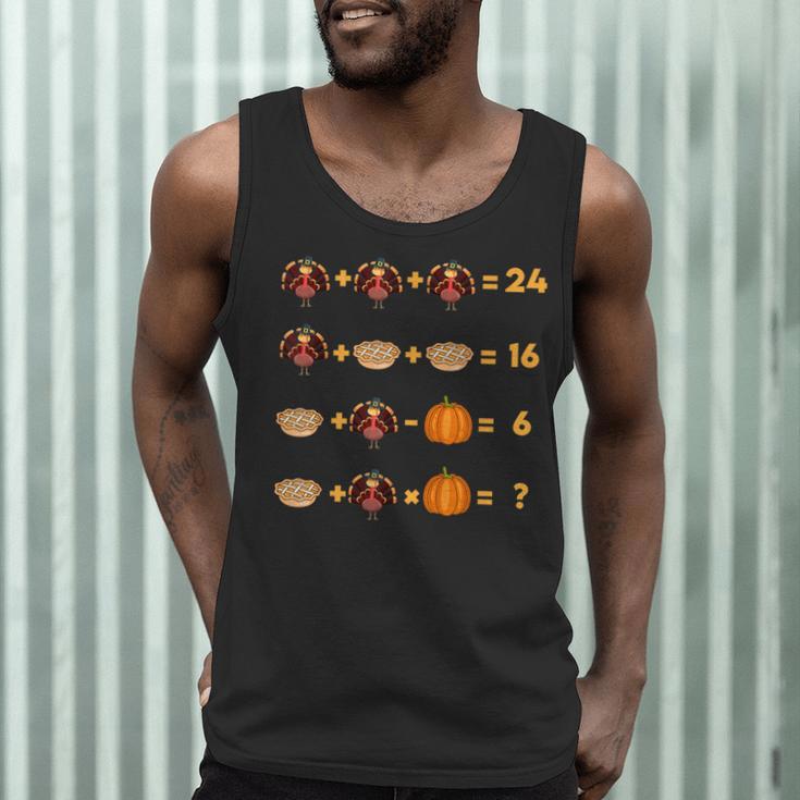 Thanksgiving Order Of Operations Turkey Quiz Math Teacher Men Tank Top, novelty gifts, funny gifts