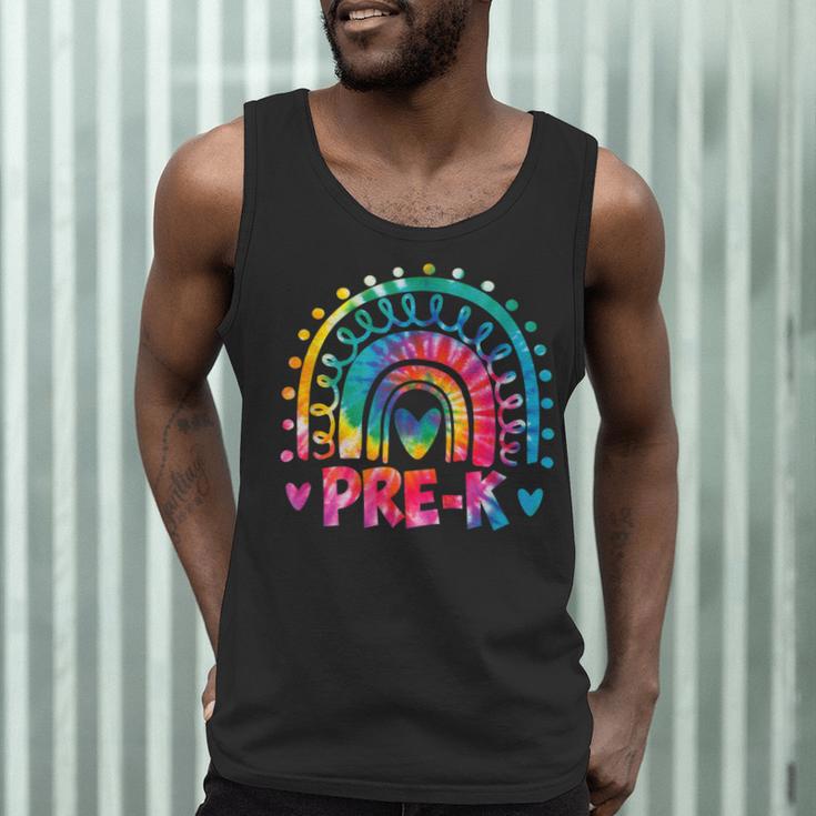 Tie Dye Prek Teacher Rainbow Preschool Back To School Girl Men Tank Top, novelty gifts, funny gifts