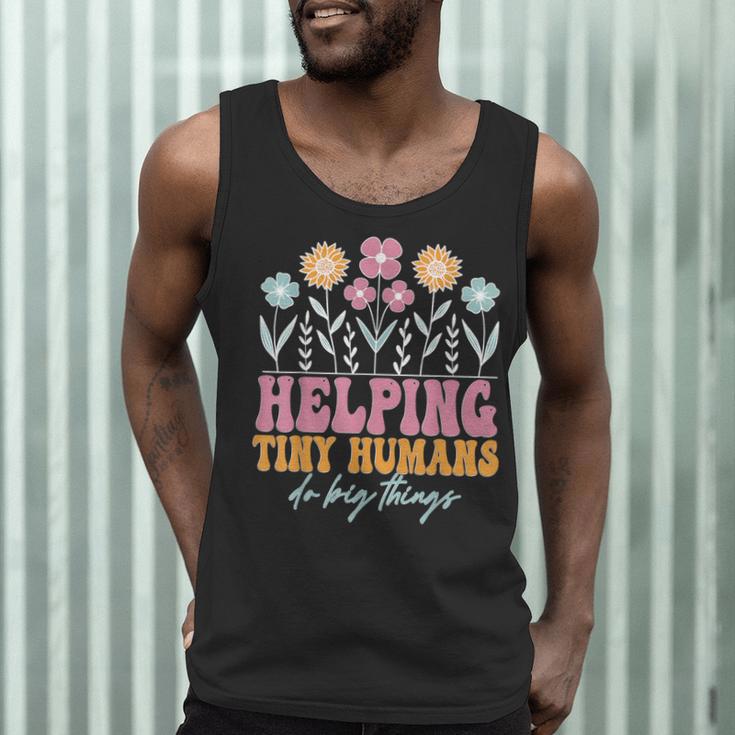 Tiny People Help Do Big Things Nursery Teacher Men Tank Top, novelty gifts, funny gifts Tiny People Help Do Big Things Nursery Teacher Men Tank Top, novelty gifts, funny gifts