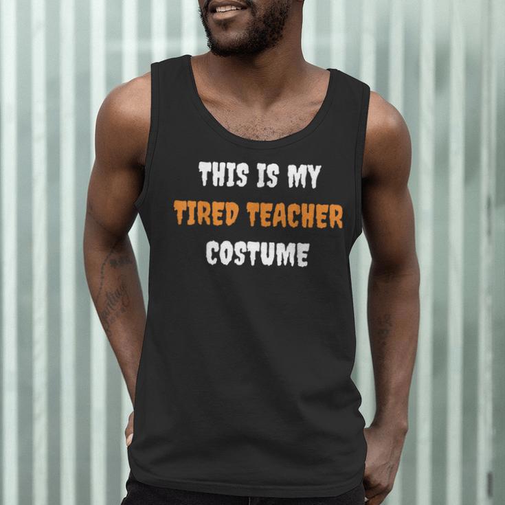 This Is My Tired Teacher Costume Apparel Halloween Teacher Men Tank Top, novelty gifts, funny gifts