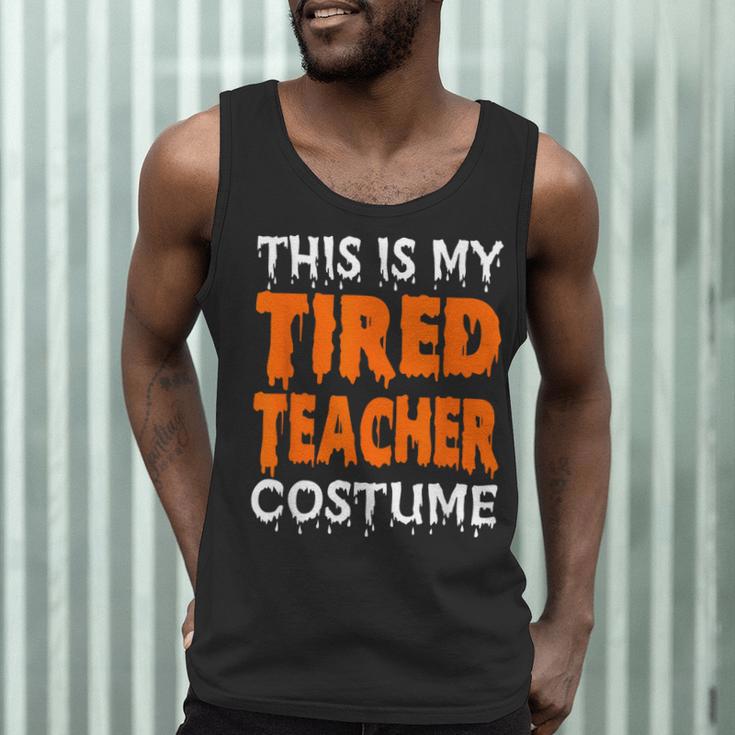 This Is My Tired Teacher Costume Quick Easy Lazy Halloween For Men Women Men Tank Top, novelty gifts, funny gifts
