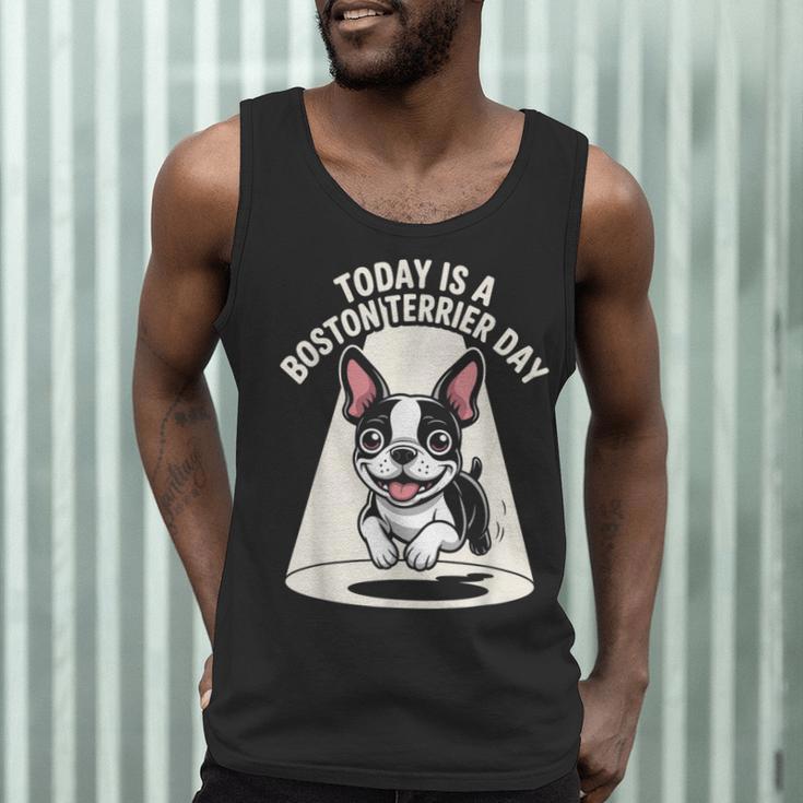 Today Is A Boston Terrier Day Cute Dog Lover Cartoon Men Tank Top, novelty gifts, funny gifts