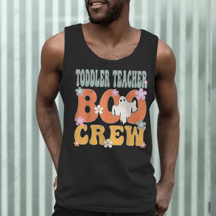 Toddler Teacher Boo Crew Ghost Groovy Halloween For Women Men Tank Top, novelty gifts, funny gifts Toddler Teacher Boo Crew Ghost Groovy Halloween For Women Men Tank Top, novelty gifts, funny gifts