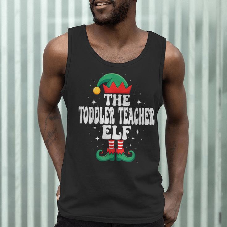 The Toddler Teacher Elf Christmas Matching Family Men Tank Top, novelty gifts, funny gifts