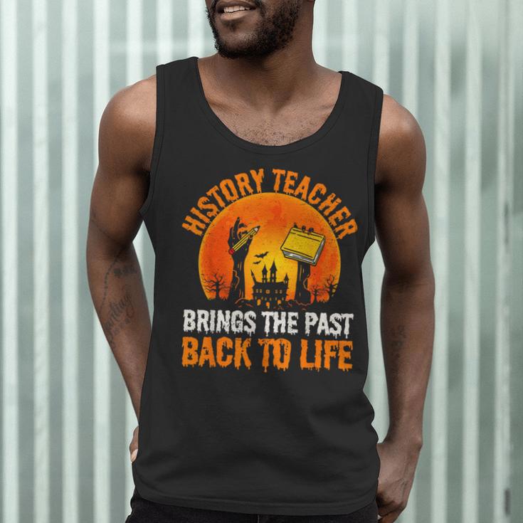 History Teacher Brings Past Back To Life Halloween Zombie Men Tank Top, novelty gifts, funny gifts History Teacher Brings Past Back To Life Halloween Zombie Men Tank Top, novelty gifts, funny gifts
