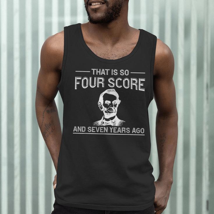 History Teacher Joke Four Score & Seven Years Men Tank Top, novelty gifts, funny gifts History Teacher Joke Four Score & Seven Years Men Tank Top, novelty gifts, funny gifts