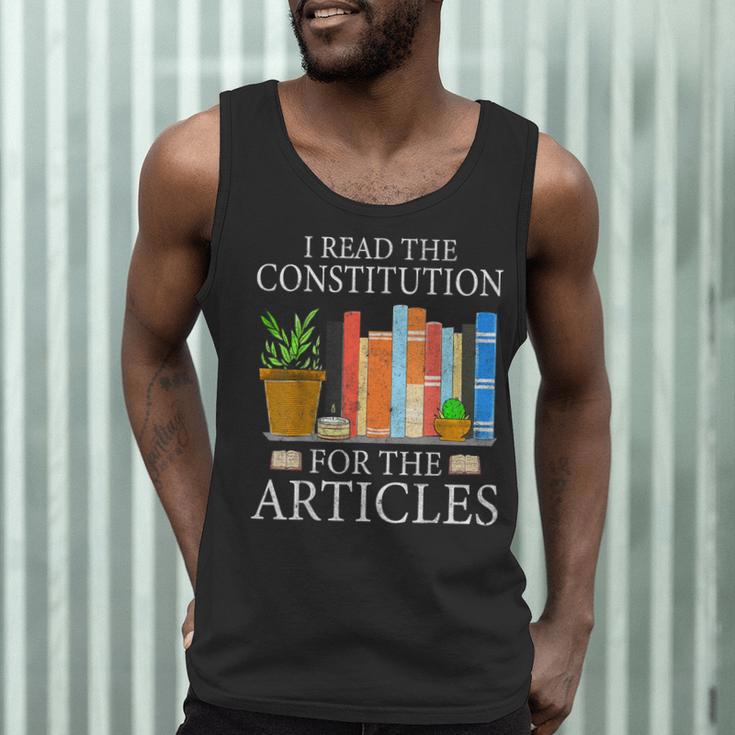 History Teacher I Read The Constitution For The Articles For Men Women Men Tank Top, novelty gifts, funny gifts