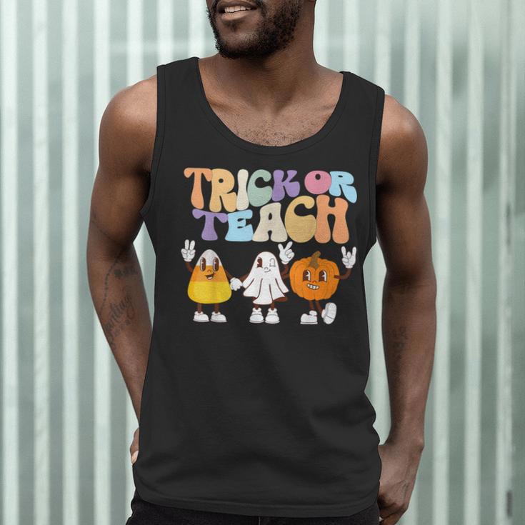 Trick Or Teach Cute Halloween Teacher Men Tank Top, novelty gifts, funny gifts