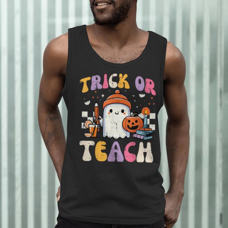 Trick Or Teach Ghost Teacher School Halloween Men Women Men Tank Top, novelty gifts, funny gifts Trick Or Teach Ghost Teacher School Halloween Men Women Men Tank Top, novelty gifts, funny gifts