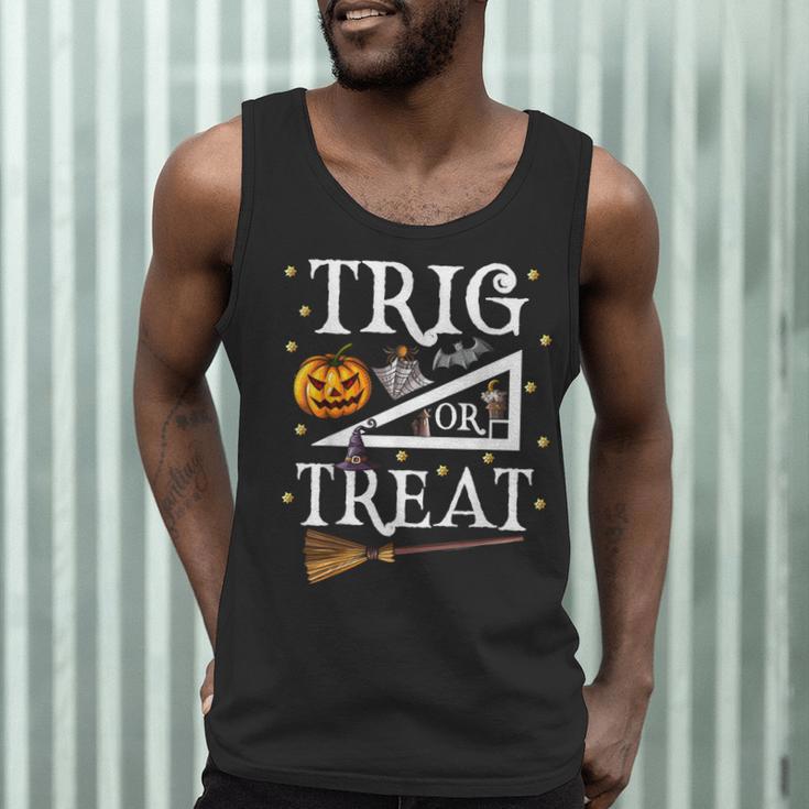 Trig Or Treat Shirt Halloween Math Teacher School College Men Women Kids Men Tank Top, novelty gifts, funny gifts