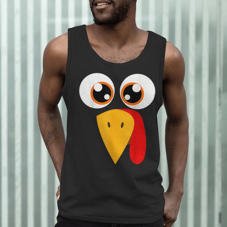 Turkey Face Halloween Costume Thanksgiving Teacher Nurse Men Tank Top, novelty gifts, funny gifts