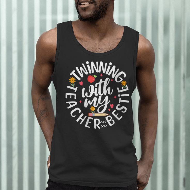Twin Day For Spirit Week Teacher Bestie Matching Men Tank Top, novelty gifts, funny gifts Twin Day For Spirit Week Teacher Bestie Matching Men Tank Top, novelty gifts, funny gifts
