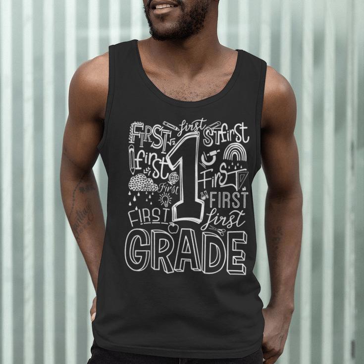 Typography 1st Grade Team Student Teacher Men Tank Top, novelty gifts, funny gifts Typography 1st Grade Team Student Teacher Men Tank Top, novelty gifts, funny gifts