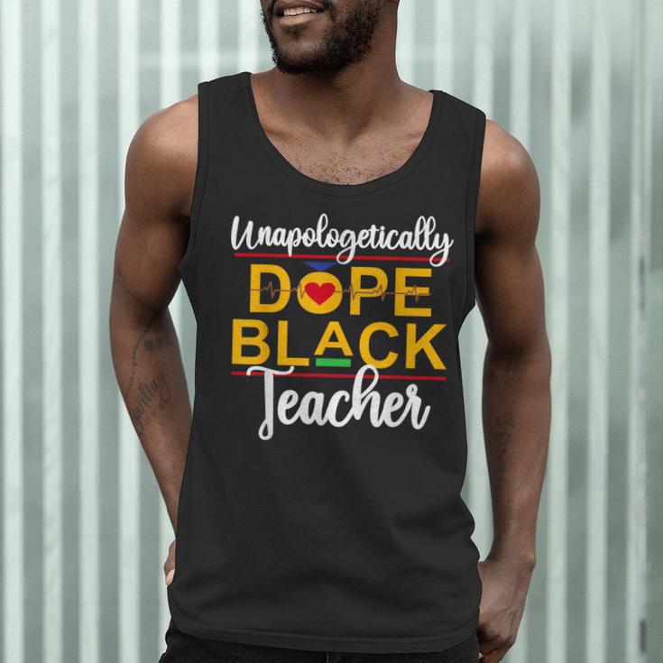 Unapologetic Dope Teacher African American Melanin Men Tank Top, novelty gifts, funny gifts