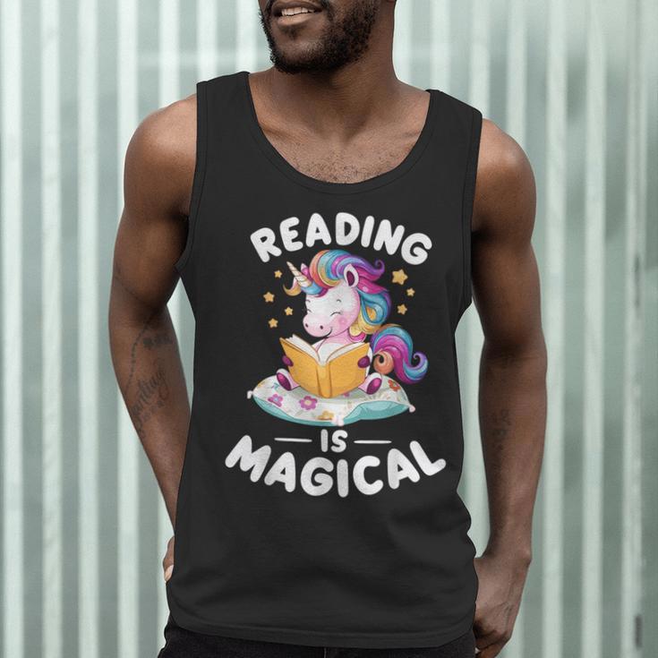 Unicorn Teacher Reading Is Magical Book Men Tank Top, novelty gifts, funny gifts Unicorn Teacher Reading Is Magical Book Men Tank Top, novelty gifts, funny gifts