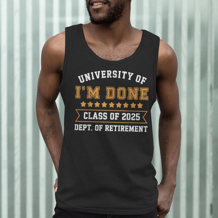 University Of I'm Done Teacher Retirement 2025 Men Tank Top, novelty gifts, funny gifts University Of I'm Done Teacher Retirement 2025 Men Tank Top, novelty gifts, funny gifts
