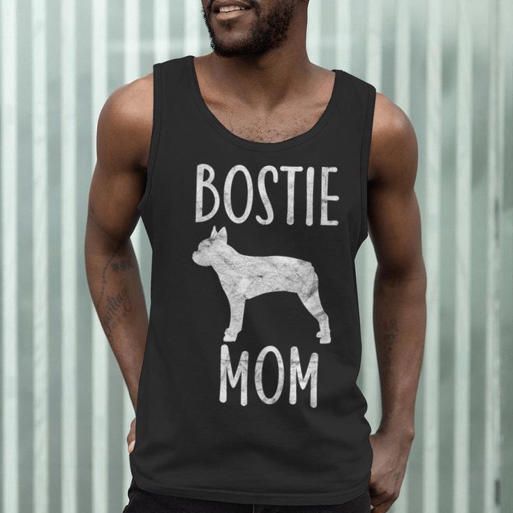 Vintage Boston Terrier Mom Dog Owner Bostie Mother Men Tank Top, novelty gifts, funny gifts